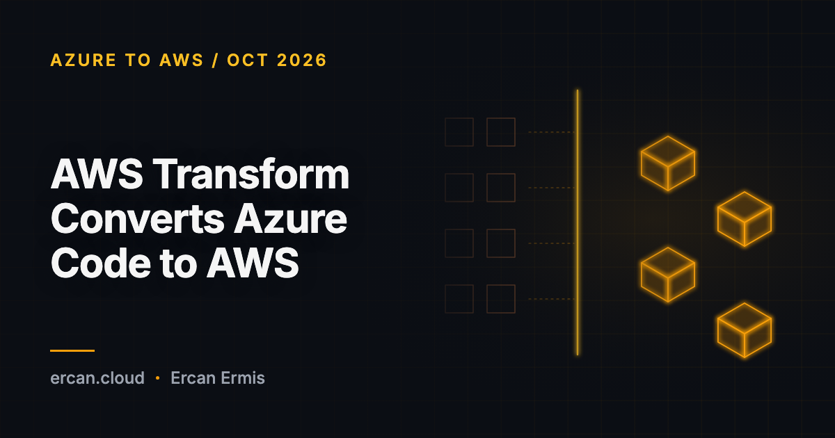 AWS Transform konvertiert Azure-Code nach AWS