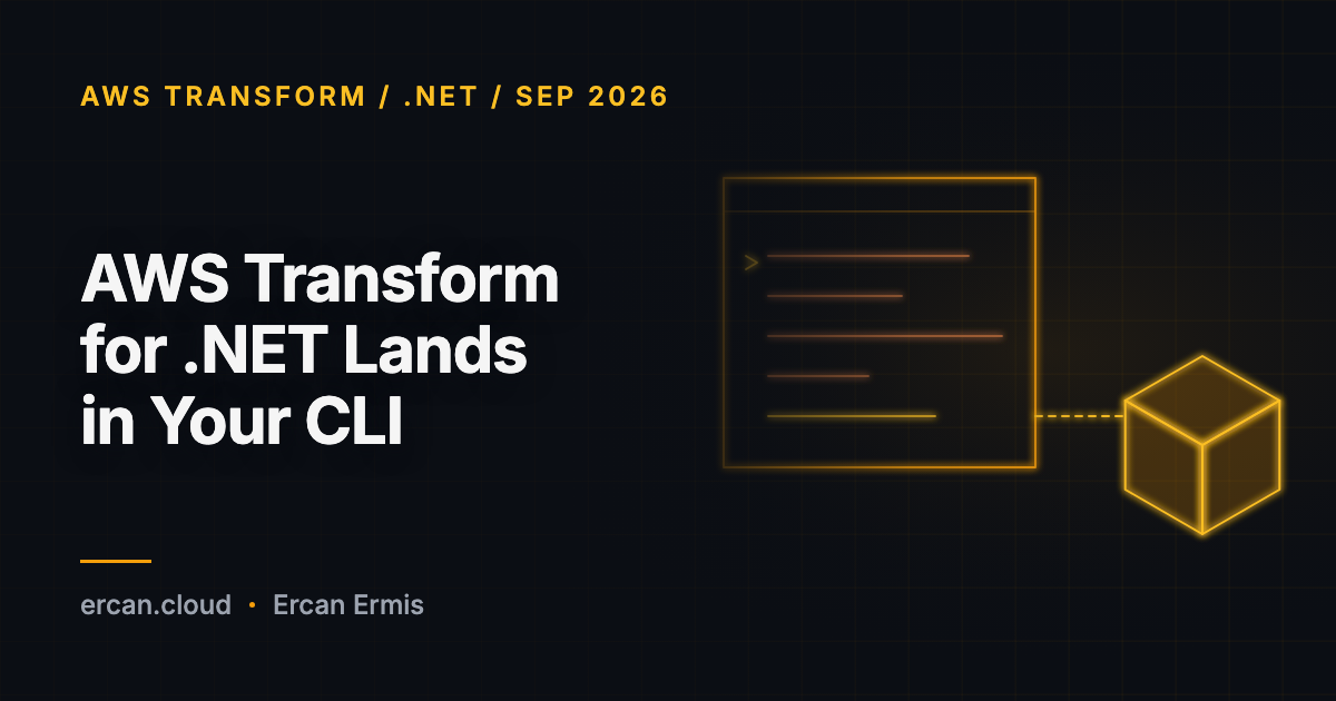 AWS Transform for .NET Lands in Your CLI